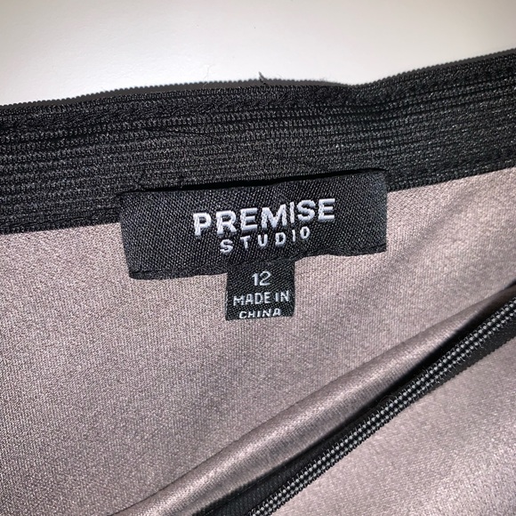 PREMISE STUDIO skirt gray size 12 - Picture 8 of 8